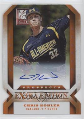 2013 Panini Elite Extra Edition - [Base] - Status Gold Die-Cut Signatures #156 - Chris Kohler /5