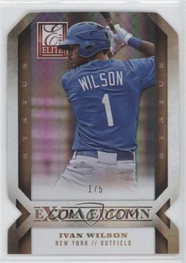 2013 Panini Elite Extra Edition - [Base] - Status Gold Die-Cut #27 - Ivan Wilson /5