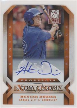 2013 Panini Elite Extra Edition - [Base] - Status Orange Die-Cut Signatures #106 - Hunter Dozier /10