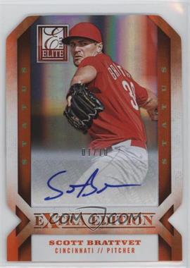 2013 Panini Elite Extra Edition - [Base] - Status Orange Die-Cut Signatures #48 - Scott Brattvet /10