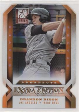 2013 Panini Elite Extra Edition - [Base] - Status Orange Die-Cut #153 - Brandon Dixon /10