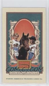 2013 Panini Golden Age - [Base] - American Caramels Mini Blue Back #130 - Karen & Mickey Taylor, Seattle Slew