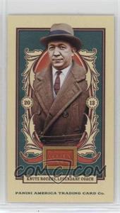 2013 Panini Golden Age - [Base] - American Caramels Mini Blue Back #18 - Knute Rockne