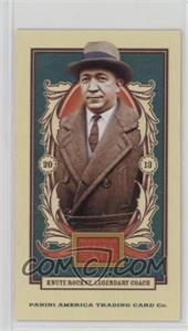 2013 Panini Golden Age - [Base] - American Caramels Mini Blue Back #18 - Knute Rockne