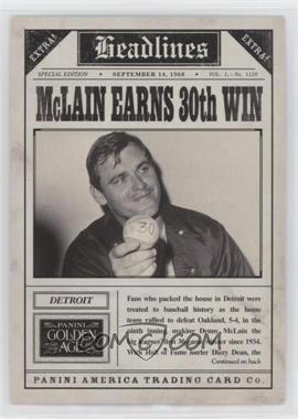 2013 Panini Golden Age - Headlines #13 - Denny McLain