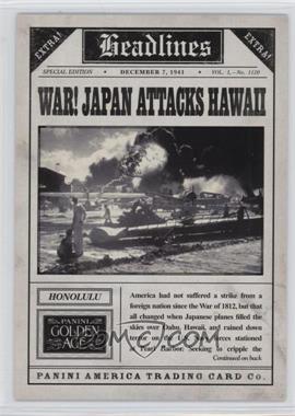 2013 Panini Golden Age - Headlines #9 - Pearl Harbor