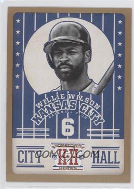 2013 Panini Hometown Heroes - City Hall - Gold #CH10 - Willie Wilson