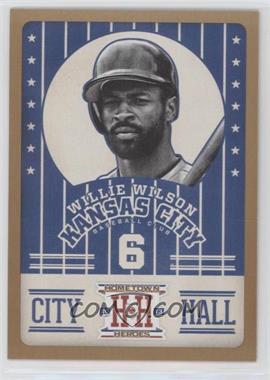 2013 Panini Hometown Heroes - City Hall - Gold #CH10 - Willie Wilson