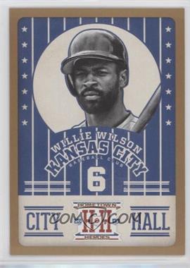 2013 Panini Hometown Heroes - City Hall - Gold #CH10 - Willie Wilson