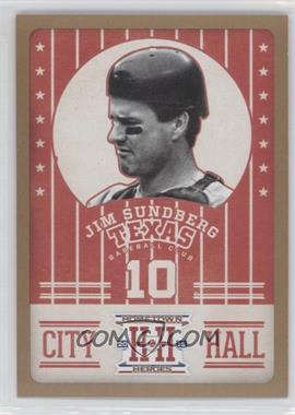 2013 Panini Hometown Heroes - City Hall - Gold #CH2 - Jim Sundberg