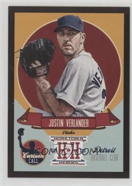 2013 Panini Hometown Heroes - Curtain Call - Black #CC6 - Justin Verlander