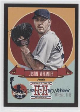 2013 Panini Hometown Heroes - Curtain Call - Black #CC6 - Justin Verlander