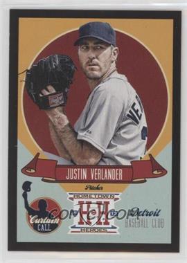 2013 Panini Hometown Heroes - Curtain Call - Black #CC6 - Justin Verlander