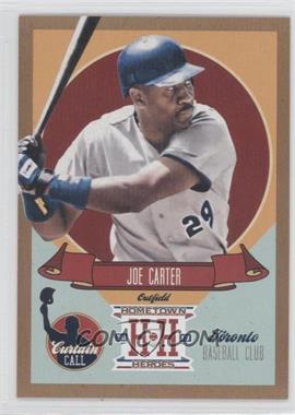 2013 Panini Hometown Heroes - Curtain Call - Gold #CC2 - Joe Carter