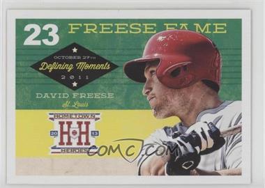 2013 Panini Hometown Heroes - Defining Moments #DM13 - David Freese