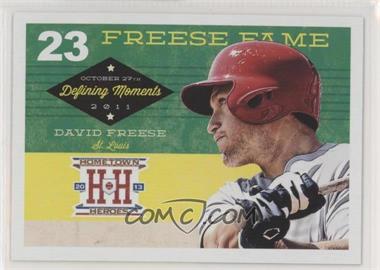 2013 Panini Hometown Heroes - Defining Moments #DM13 - David Freese