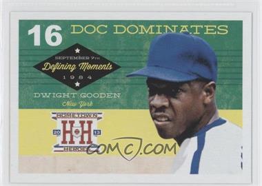 2013 Panini Hometown Heroes - Defining Moments #DM7 - Dwight Gooden
