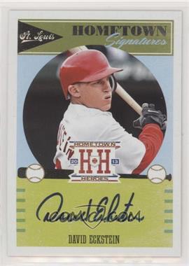 2013 Panini Hometown Heroes - Hometown Signatures #HSDE - David Eckstein