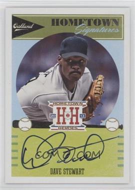 2013 Panini Hometown Heroes - Hometown Signatures #HSDS.1 - Dave Stewart