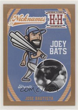 2013 Panini Hometown Heroes - Nicknames - Gold #N14 - Jose Bautista