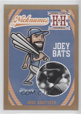 2013 Panini Hometown Heroes - Nicknames - Gold #N14 - Jose Bautista