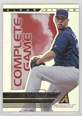 2013 Panini Pinnacle - Clear Vision - Complete Game #CV19 - James Shields