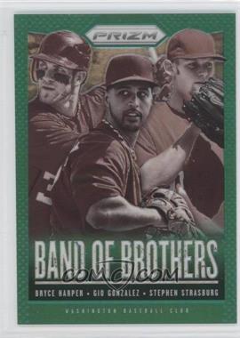2013 Panini Prizm - Band of Brothers - Retail Green Prizm #BB25 - Bryce Harper, Gio Gonzalez, Stephen Strasburg