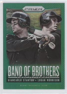 2013 Panini Prizm - Band of Brothers - Retail Green Prizm #BB4 -  Giancarlo Stanton, Logan Morrison