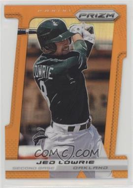 2013 Panini Prizm - [Base] - Orange Prizm Die-Cut #17 - Jed Lowrie /60