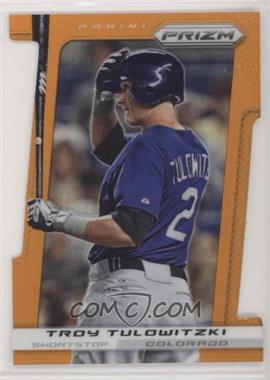 2013 Panini Prizm - [Base] - Orange Prizm Die-Cut #91 - Troy Tulowitzki /60