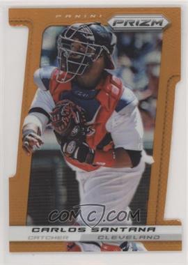 2013 Panini Prizm - [Base] - Orange Prizm Die-Cut #92 - Carlos Santana /60