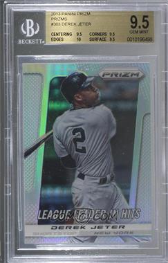 2013 Panini Prizm - [Base] - Silver Prizm #303 - Derek Jeter [BGS 9.5 GEM MINT]