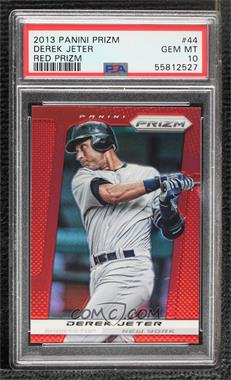 2013 Panini Prizm - [Base] - Target Red Prizm #44 - Derek Jeter [PSA 10 GEM MT]