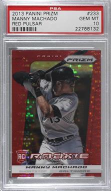 2013 Panini Prizm - [Base] - Target Red Pulsar Prizm #233 - Manny Machado [PSA 10 GEM MT]