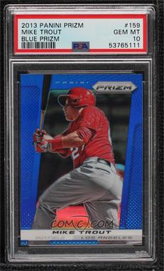 2013 Panini Prizm - [Base] - Wal-Mart Blue Prizm #159 - Mike Trout [PSA 10 GEM MT]