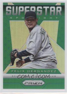 2013 Panini Prizm - Superstar Spotlight - Retail Green Prizm #SS13 - Felix Hernandez