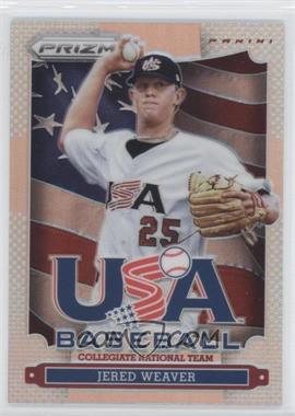 2013 Panini Prizm - USA Baseball - Silver Prizm #USA9 - Jered Weaver