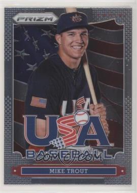 2013 Panini Prizm - USA Baseball #USA10 - Mike Trout [EX to NM]