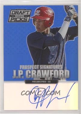 2013 Panini Prizm Perennial Draft Picks - Prospect Signatures - Blue Prizm #17 - J.P. Crawford /75