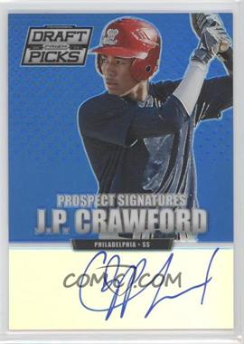 2013 Panini Prizm Perennial Draft Picks - Prospect Signatures - Blue Prizm #17 - J.P. Crawford /75