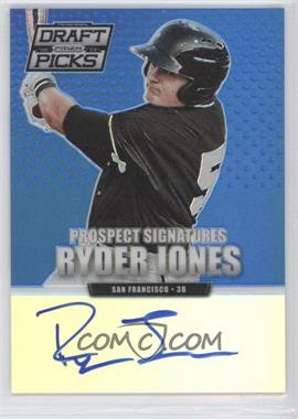 2013 Panini Prizm Perennial Draft Picks - Prospect Signatures - Blue Prizm #44 - Ryder Jones /75