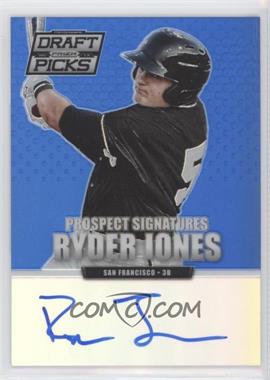 2013 Panini Prizm Perennial Draft Picks - Prospect Signatures - Blue Prizm #44 - Ryder Jones /75