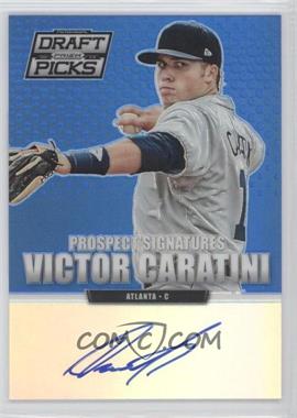 2013 Panini Prizm Perennial Draft Picks - Prospect Signatures - Blue Prizm #45 - Victor Caratini /75