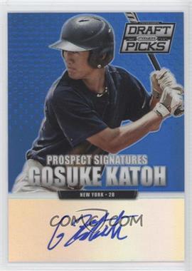 2013 Panini Prizm Perennial Draft Picks - Prospect Signatures - Blue Prizm #53 - Gosuke Katoh /75