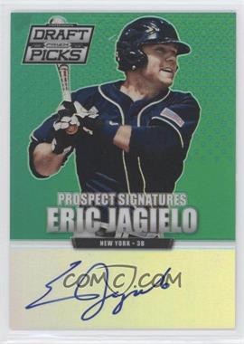 2013 Panini Prizm Perennial Draft Picks - Prospect Signatures - Green Prizm #26 - Eric Jagielo