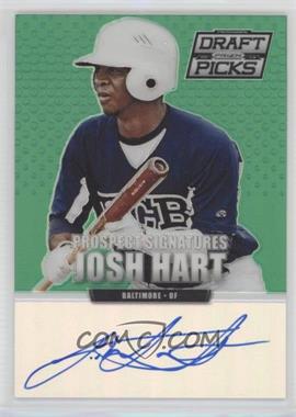 2013 Panini Prizm Perennial Draft Picks - Prospect Signatures - Green Prizm #39 - Josh Hart