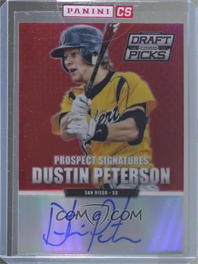 2013 Panini Prizm Perennial Draft Picks - Prospect Signatures - Red Prizm #13 - Dustin Peterson /100 [Uncirculated]