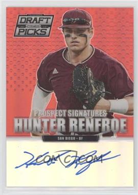 2013 Panini Prizm Perennial Draft Picks - Prospect Signatures - Red Prizm #14 - Hunter Renfroe /100