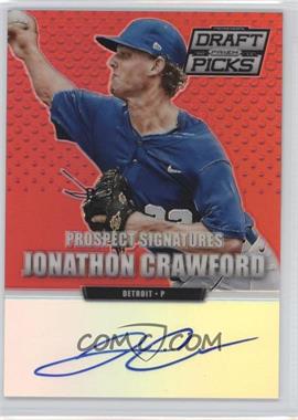 2013 Panini Prizm Perennial Draft Picks - Prospect Signatures - Red Prizm #21 - Jonathon Crawford /100