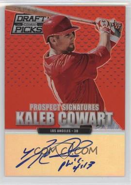 2013 Panini Prizm Perennial Draft Picks - Prospect Signatures - Red Prizm #68 - Kaleb Cowart /100